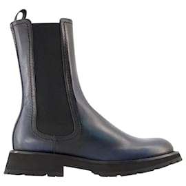 Alexander Mcqueen-Chelsea Boots - Alexander McQueen - Leather - Black-Grey