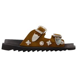 Aj844 Sandals - Toga Pulla - Khaki - Suede Green Khaki