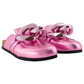 JW Anderson-Chain Loafers - J.W. Anderson - Leather - Pink-Pink