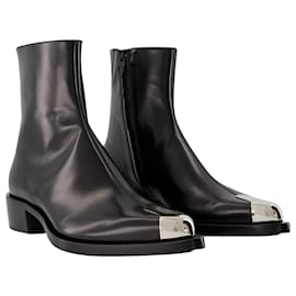 Alexander Mcqueen-Punk Boots - Alexander McQueen - Leather - Black-Black
