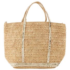 Borsa Hobo Moon Mm - Vanessa Bruno - Greige - Pelle D'oro Metallico