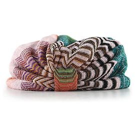 Missoni Multicolor Viscose ZigZag Head Wrap Cap Multiple colors