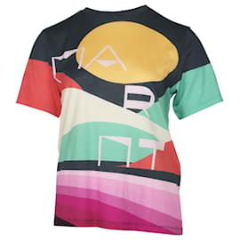 Isabel Marant-Camiseta estampada Isabel Marant de algodón multicolor-Multicolor
