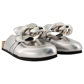 JW Anderson-Chain Loafers - J.W. Anderson - Leather - Silver-Metallic