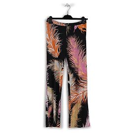 Emilio Pucci Multicolor Viscose Feather Print Pants Multiple colors