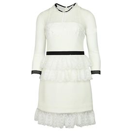 Autre Marque Three Floor Duchess Dress in White Polyester White
