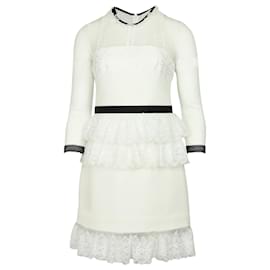 Autre Marque-Three Floor Duchess Dress in White Polyester-White