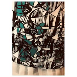 Autre Marque-falda estampada Cristina Miraldi-Multicolor