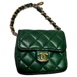 Chanel-micro sac pour ceinture-Vert