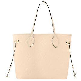 Louis Vuitton Cuir beige LV Neverfull Beige