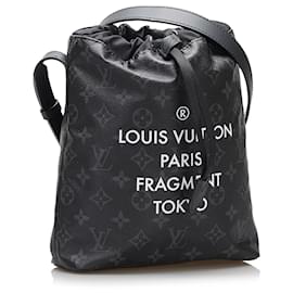Louis Vuitton-Louis Vuitton Black LV X Fragment Monogram Eclipse Bucket Bag-Black