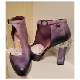 Chanel-Chanel Ombre Boots with Lucite Heels-Other