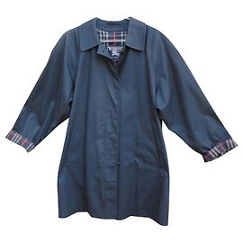 taglia Burberry impermeabile 42 Blu navy