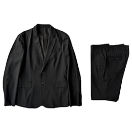 Roberto Cavalli-Vintage Black light wool suit-Black
