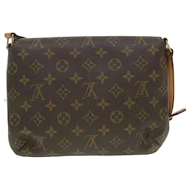 Louis Vuitton-LOUIS VUITTON Monogram Musette Tango Short Strap Shoulder Bag M51257 Auth am3958-Monogram