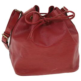 Louis Vuitton-LOUIS VUITTON Epi Petit Noe Shoulder Bag Red M44107 LV Auth lt736-Red