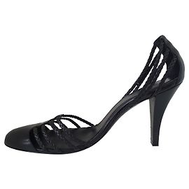 Hugo Boss leather pumps / high heels black Black