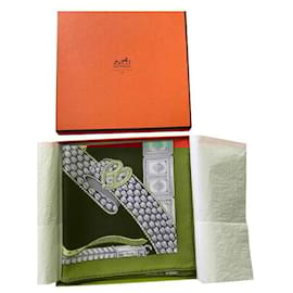 Hermès-Carré Hermès "Belts and Ties" NEW-Orange