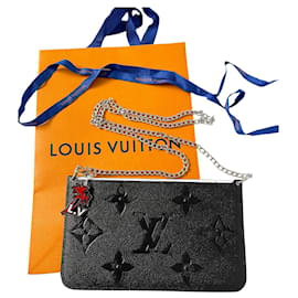 Louis Vuitton-bolsa nunca cheia-Preto