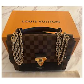 Louis Vuitton-bolso VAVIN LV damero-Castaño,Negro
