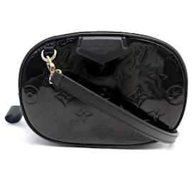 Louis Vuitton-NEW LOUIS VUITTON HANDBAG M90464 MONOGRAM PATENT BELT BELT BAG-Black