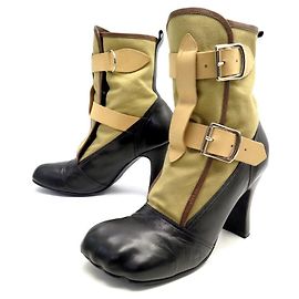 SAPATOS VIVIENNE WESTWOOD BONDAGE BOTIM 7 40 BOTAS DE COURO E LONA Outro