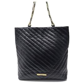 Isabel Marant-SAC A MAIN ISABEL MARANT CABAS HOBO MERINE PP0009FB CUIR NOIR PURSE HANDBAG-Noir