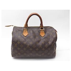 Louis Vuitton-Louis Vuitton Speedy Handbag 30 IN MONOGRAM M CANVAS41108 CANVAS HANDBAG-Brown