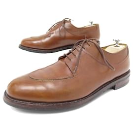 Paraboot-AVIGNON GRIFF I PARABOOT SHOES 10.5D 44.5 DERBY HALF HUNTING LEATHER SHOES-Camel
