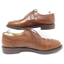 Paraboot-AVIGNON GRIFF I PARABOOT SHOES 10.5D 44.5 DERBY HALF HUNTING LEATHER SHOES-Camel