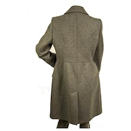 Burberry-Burberry gray virgin wool & cashmere classic winter above knee coat 42 IT, 10 US-Grey
