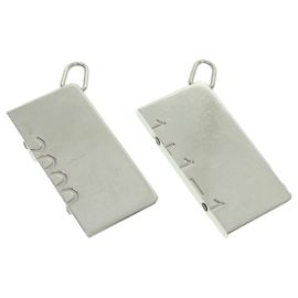 Hermès HERMES Collana Charm Metallo 2Imposta Silver Auth am3985 Argento
