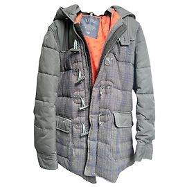 Armani Jeans Black Cloth Coat Men Black