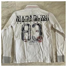 Napapijri-Camisetas y tops-Blanco,Multicolor