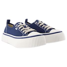 Autre Marque-Low Top Ami 1980 Snk Sneakers - Ami Paris - Nautic Blue - Canva-Blue