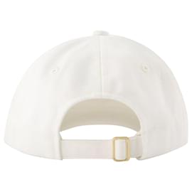 Casablanca-Stacked Logo Hat - Casablanca - White - Cotton-White