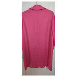 Autre Marque-S'MAX MARA Cappotto in lino e cotone-Fuschia