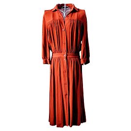 Vestido Sessun Marrom Laranja