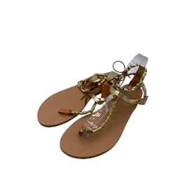 Ancient Greek Sandals-SANDALI GRECI ANTICHI Sandali T.Unione Europea 41 vacchetta-D'oro