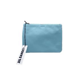 JIL SANDER Pochettes T.  cuir de vachette Bleu