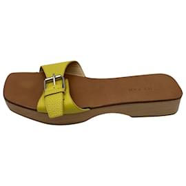 Autre Marque-BY FAR  Mules & clogs T.eu 36 Leather-Yellow