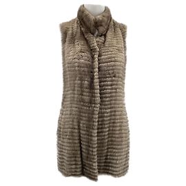 Vestes SAM RONE T.fr 36 Fourrure Gris