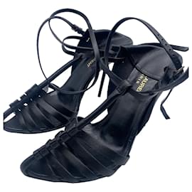 Saint Laurent-SAINT LAURENT  Sandals T.eu 37 Leather-Black
