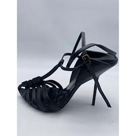 Saint Laurent-SAINT LAURENT  Sandals T.eu 37 Leather-Black