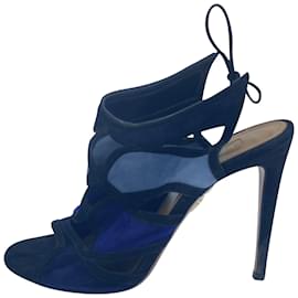 Aquazzura-AQUAZZURA  Sandals T.eu 38.5 Suede-Blue