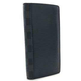 Louis Vuitton Epi Damier Graphite Brazza Geldbörse M67903 Schwarz
