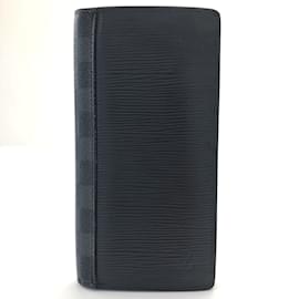 Louis Vuitton-Epi Damier Graphite Brazza Wallet M67903-Black