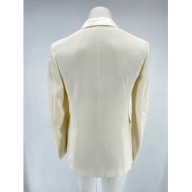 Burberry-BURBERRY Giacche T.IT 38 WOOL-Bianco