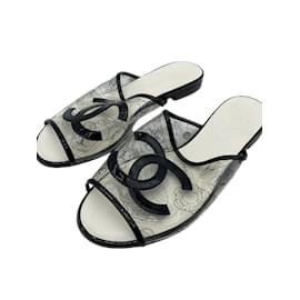 Chanel-CHANEL  Sandals T.eu 38 plastic-Black