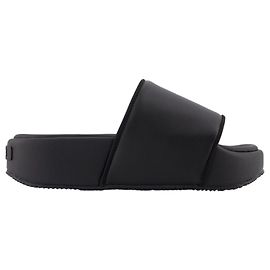 Y3 Slides - Y-3 - Black - Leather Black